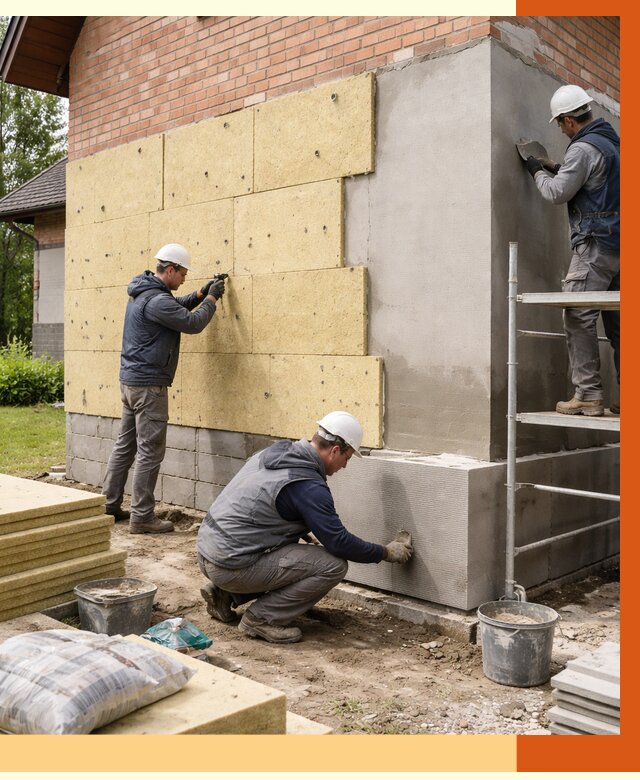 Утепление частного дома в Балтийске под ключ от 7646 руб/м2 — недорого | ТепломастерБлт