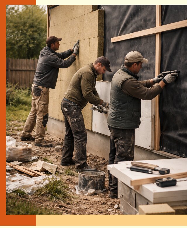 Утепление дачного дома под ключ в Балтийске