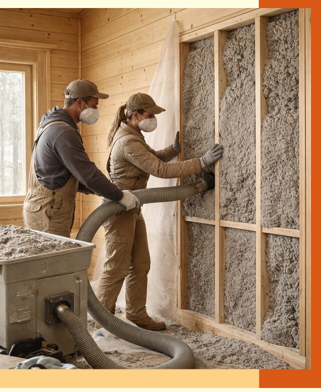 Утепление дачного дома эковатой в Балтийске от 1478 руб./м2 — комплексно, ТепломастерБлт