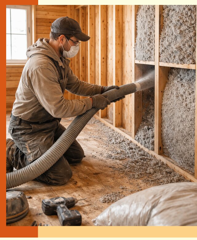 Утепление дачного дома эковатой в Балтийске — быстро и надёжно