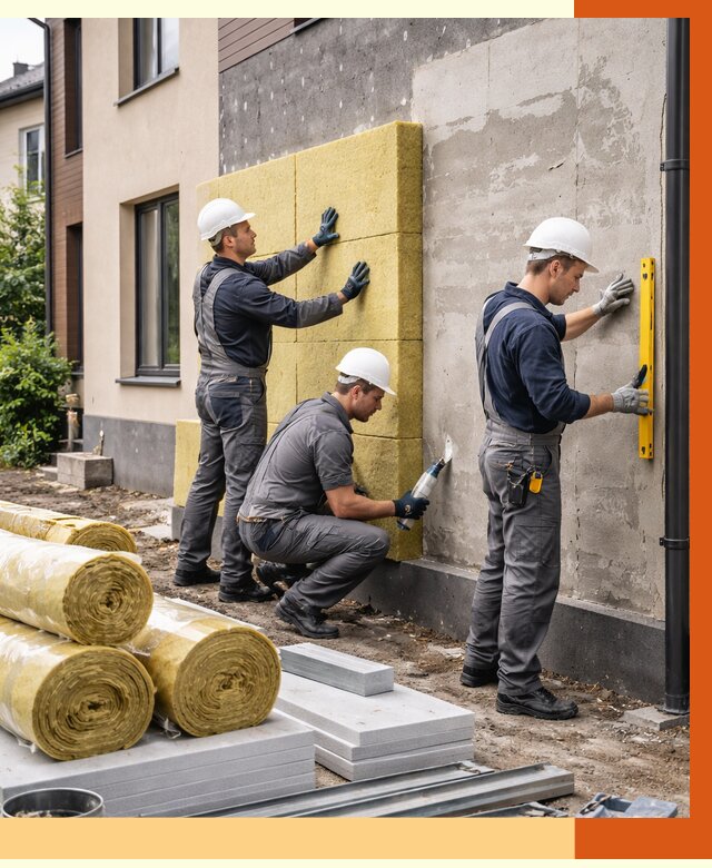 Утепление таунхауса в Балтийске от 7340 руб/м2 — комплекс под ключ | ТепломастерБлт