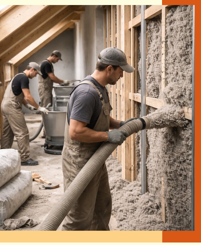 Утепление таунхауса эковатой в Балтийске от 2243 руб./м² — монтаж и задувка | ТепломастерБлт