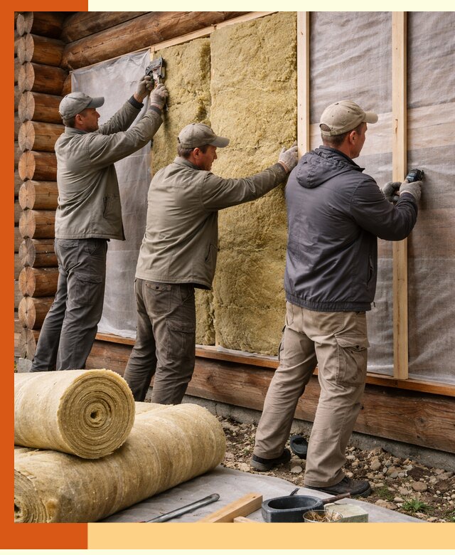 Утепление деревянного дома в Балтийске эффективными технологиями