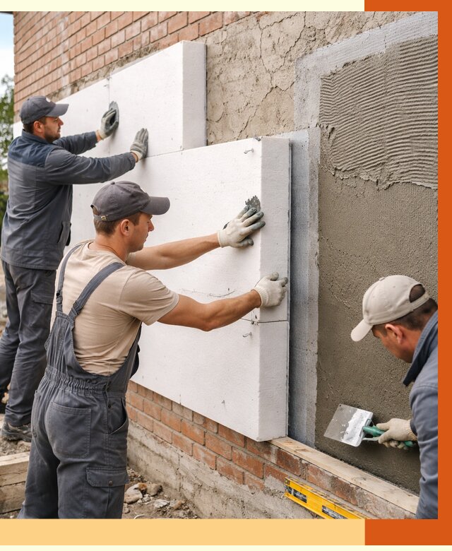 Утепление кирпичного дома в Балтийске от 4282 руб. под ключ | ТепломастерБлт