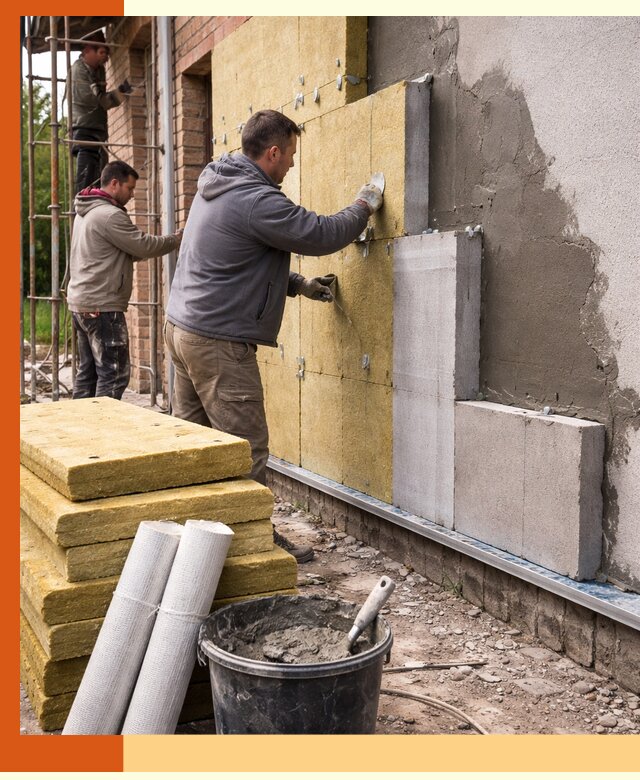 Утепление кирпичного дома под ключ в Балтийске