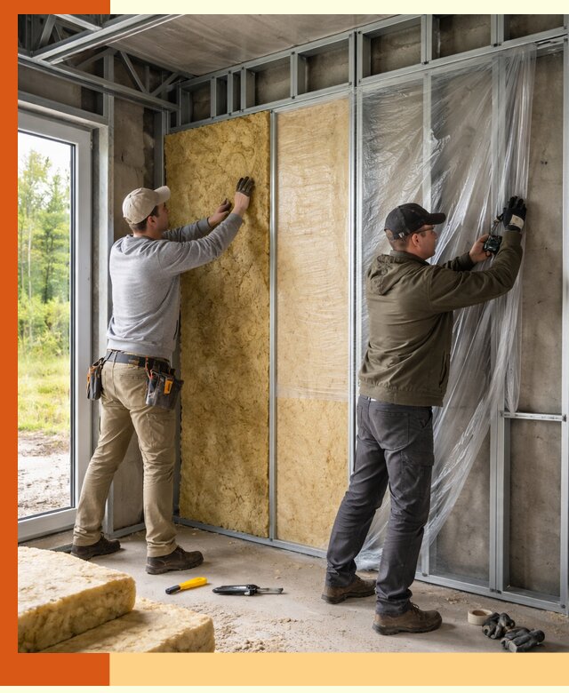 Утепление дома из ЛСТК в Балтийске с гарантией качества и эффективности