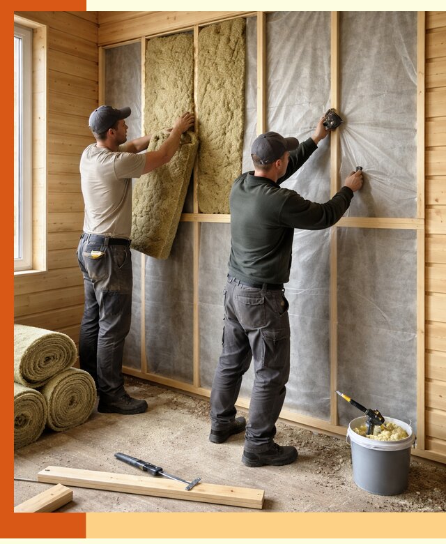 Утепление дома из минибруса в Балтийске: комплексные теплоизоляционные работы