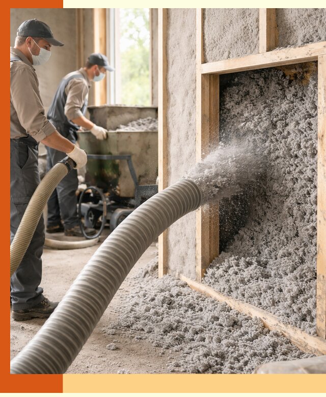 Утепление коттеджа эковатой в Балтийске с гарантией качества