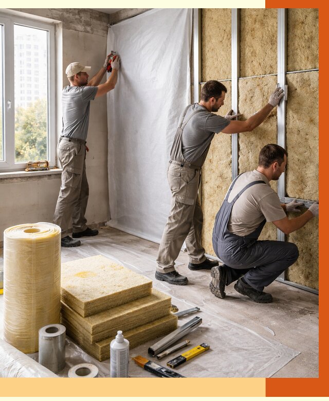 Утепление квартиры в Балтийске от 4588 руб/м2 — утеплить квартиру изнутри и снаружи | ТепломастерБлт