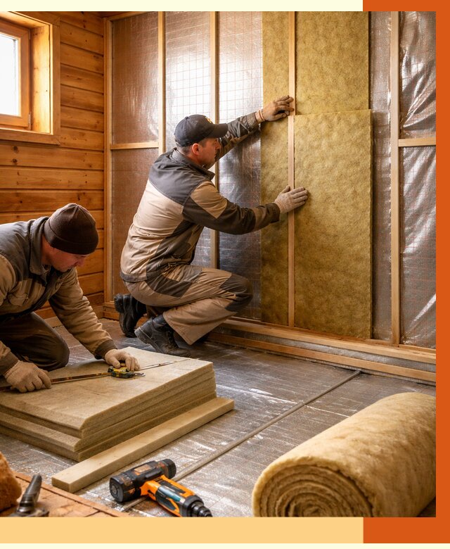 Утепление бани изнутри в Балтийске под ключ от 4282 руб./м² | ТепломастерБлт