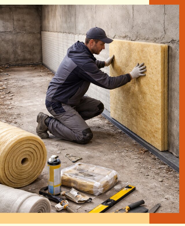 Утепление фундамента изнутри в Балтийске от 4282 руб./м2 — работы под ключ | ТепломастерБлт