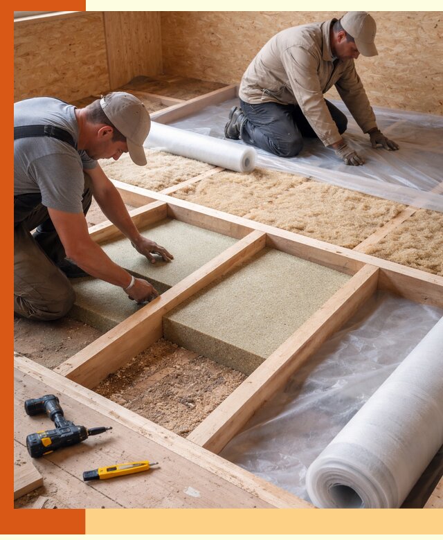 Профессиональное утепление деревянного пола в Балтийске