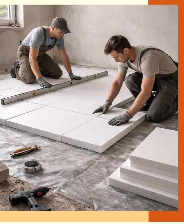 Утепление бетонного пола в Балтийске от 2549 руб/м2 — монтаж и цена | ТепломастерБлт