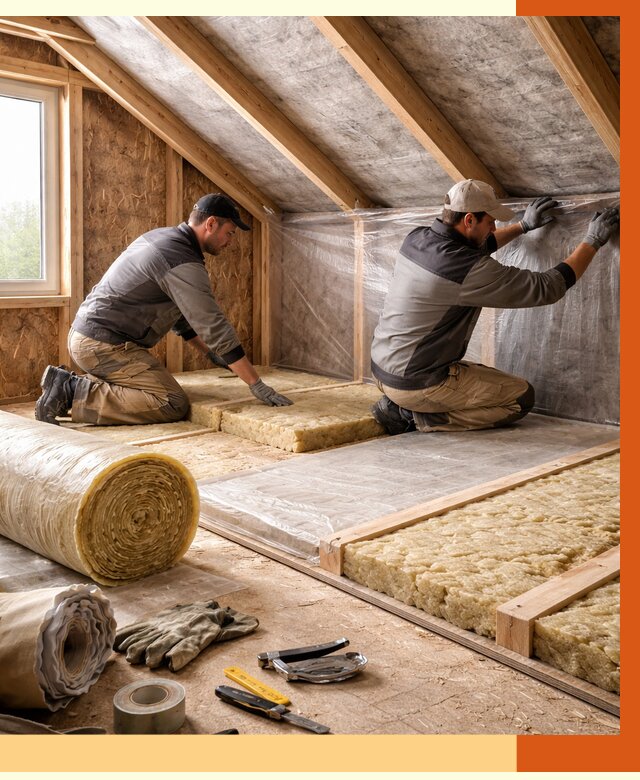 Утепление чердака в Балтийске от 7646 руб/м² — теплоизоляция и комплексное утепление под ключ | ТепломастерБлт