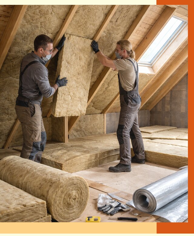 Утепление мансарды минватой в Балтийске от 4282 руб./м2 — монтаж и пароизоляция | ТепломастерБлт