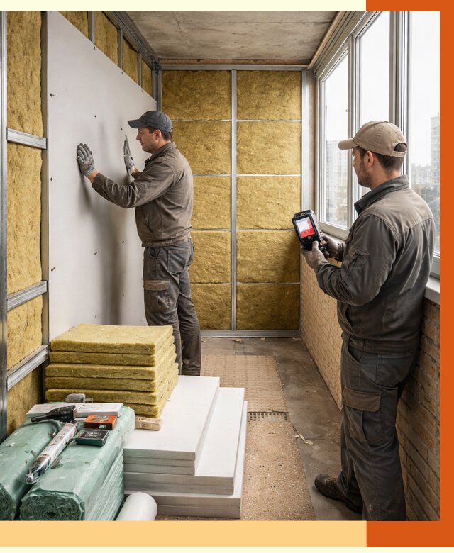 Утепление балкона в Балтийске от 4588 руб. под ключ | ТепломастерБлт