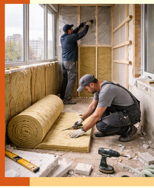 Утепление балкона под ключ в Балтийске качественно и быстро