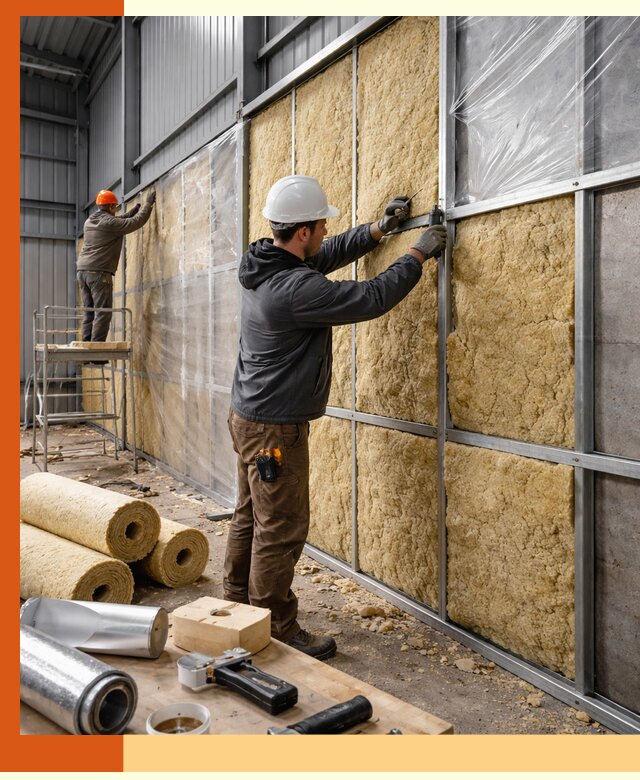 Утепление ангара в Балтийске — профессиональная теплоизоляция помещений