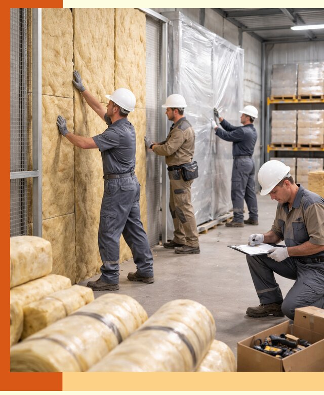 Утепление склада готовой продукции в Балтийске качественно и быстро