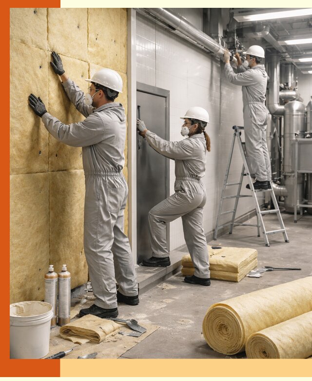 Утепление пищевого цеха под ключ в Балтийске