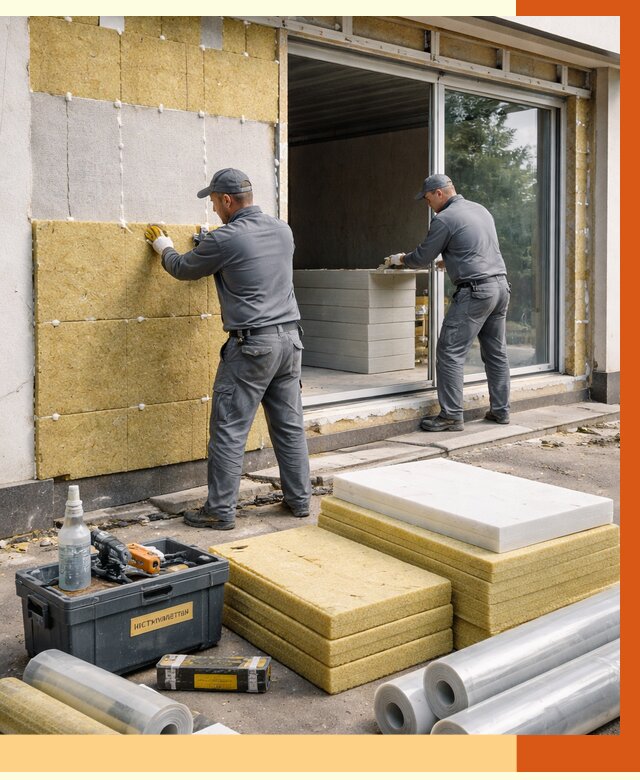 Утепление торгового павильона в Балтийске от 14783 руб./м² под ключ | ТепломастерБлт