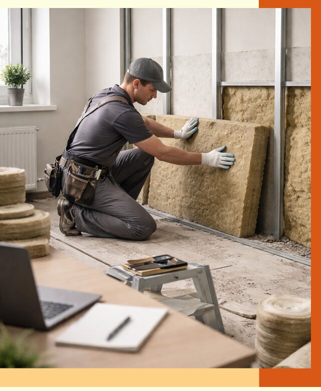 Утепление офиса в Балтийске от 4588 руб/м2 — комплексное утепление офиса под ключ | ТепломастерБлт