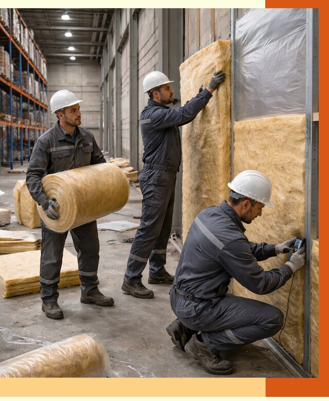 Утепление логистического центра в Балтийске от 4588 руб/м² под ключ | ТепломастерБлт