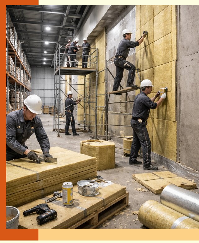 Утепление логистического центра в Балтийске качественно и экономично