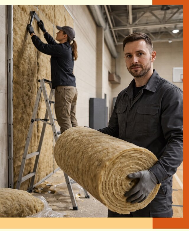 Утепление спортзала в Балтийске от 7646 руб/м2 — комплексное утепление под ключ | ТепломастерБлт