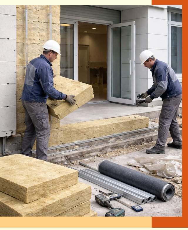 Утепление медицинского центра в Балтийске под ключ от 12744 руб./м² | ТепломастерБлт