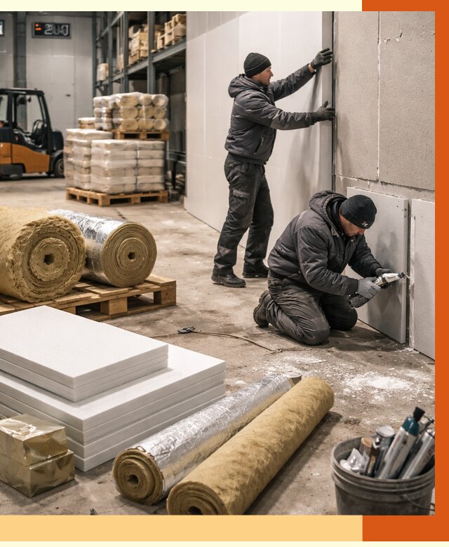 Утепление холодного склада в Балтийске от 8666 руб/м2 — комплексное под ключ | ТепломастерБлт