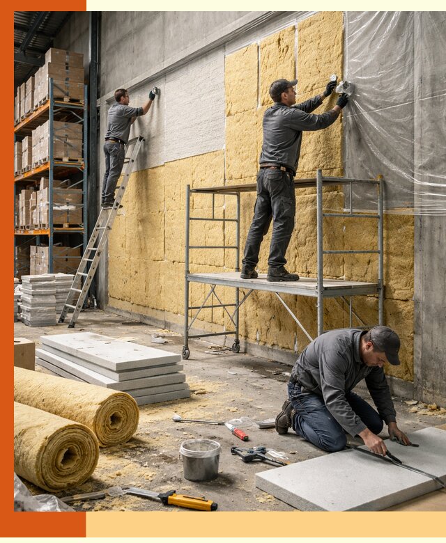 Утепление холодного склада под ключ в Балтийске