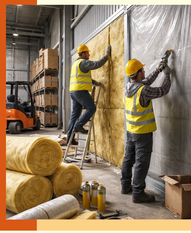 Утепление склада с техникой в Балтийске под ключ