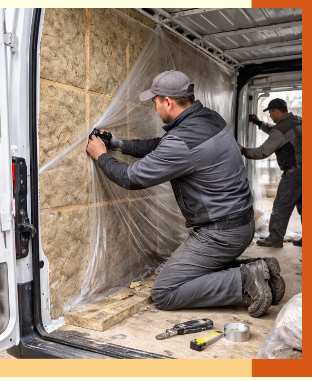 Утепление фургона в Балтийске от 16822 руб/м2 — утепление фургона ППУ и кузова | ТепломастерБлт