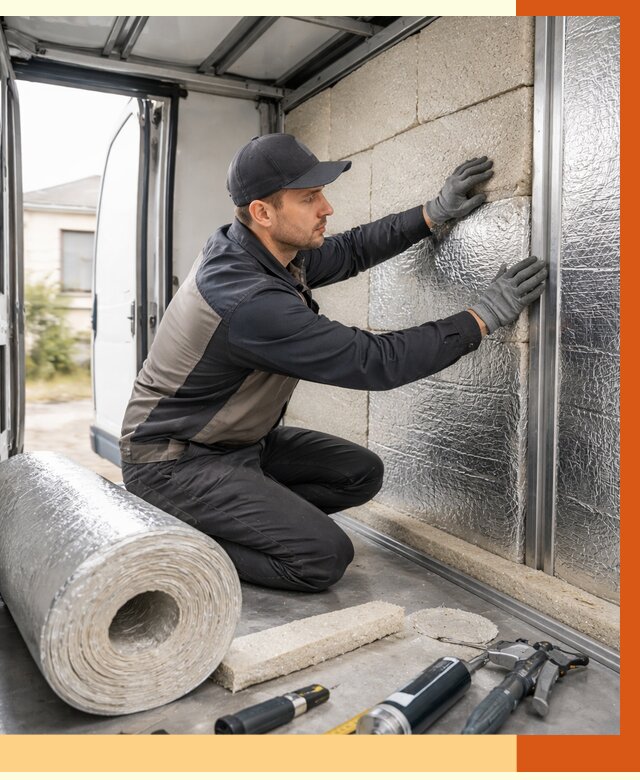 Утепление фургона рефрижератора в Балтийске от 12744 руб./м² под ключ | ТепломастерБлт