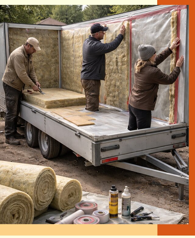 Утепление прицепа в Балтийске под ключ от 12744 руб. — комплекс от ТепломастерБлт