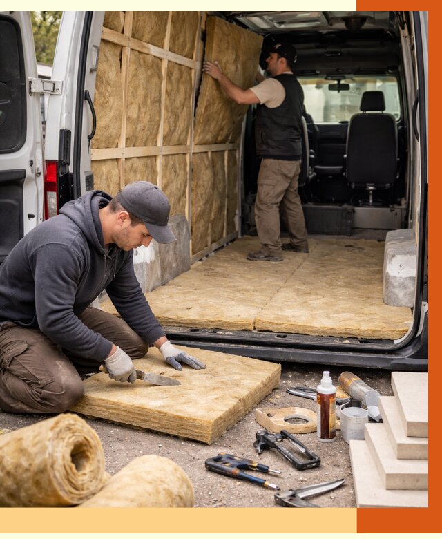 Утепление кемпера в Балтийске под ключ от 12234 руб. — профессионально | ТепломастерБлт