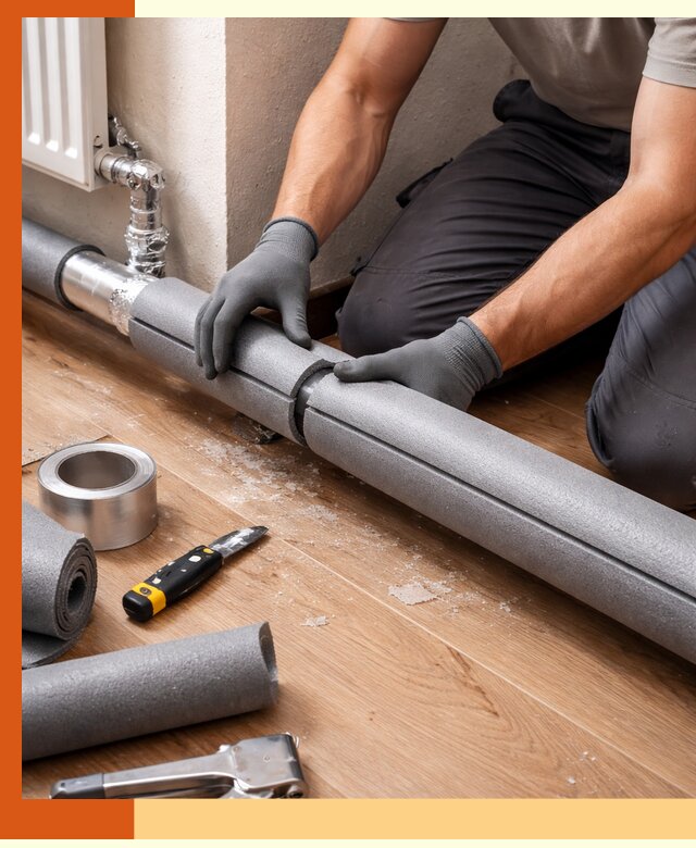 Утепление труб отопления в Балтийске: теплоизоляция и защита сети