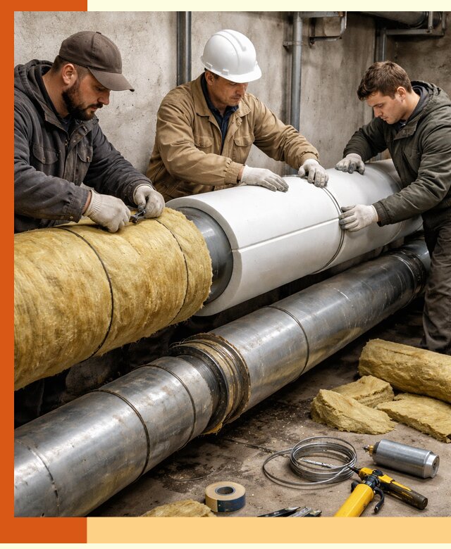 Утепление трубопровода в Балтийске с гарантией энергоэффективности