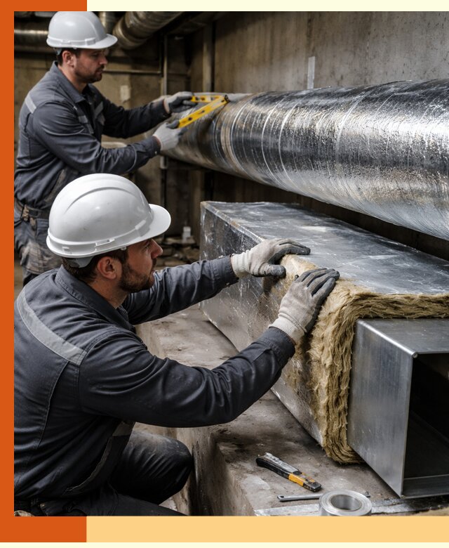 Профессиональное утепление воздуховодов и теплоизоляция в Балтийске