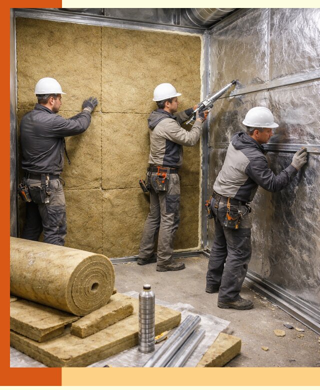 Утепление венткамеры в Балтийске — качественная теплоизоляция и шумопоглощение