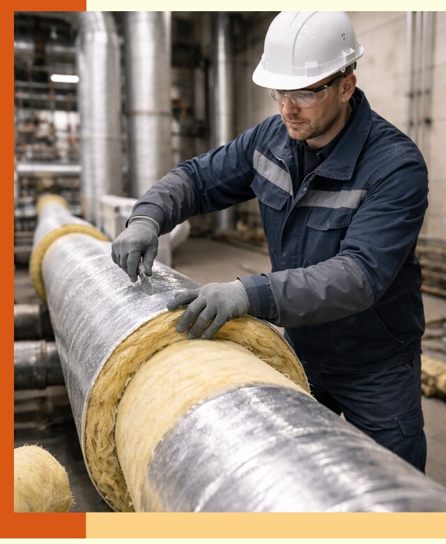 Утепление технологического оборудования и заводских установок в Балтийске