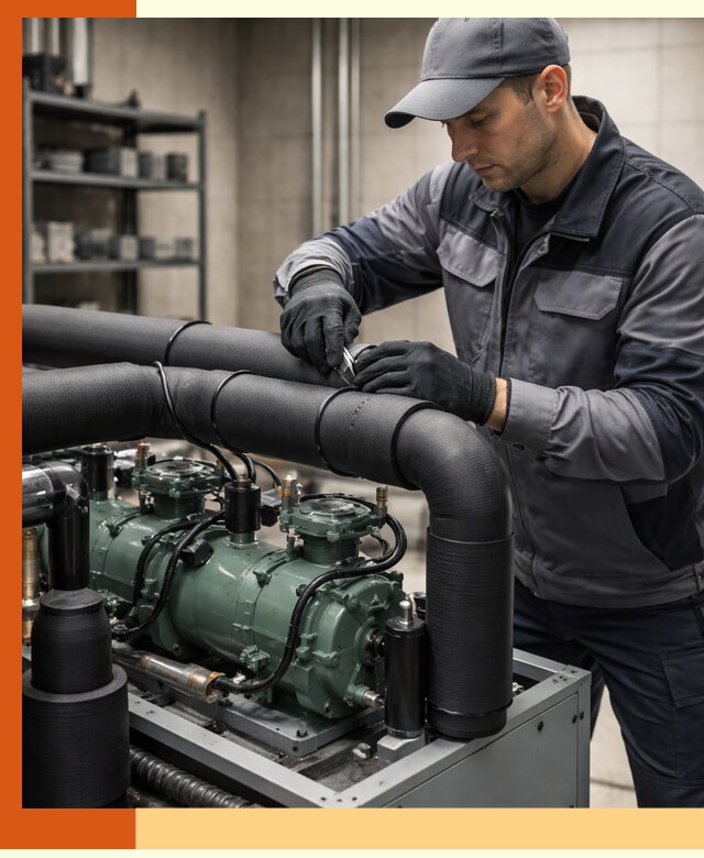 Утепление холодильного агрегата и теплоизоляция в Балтийске