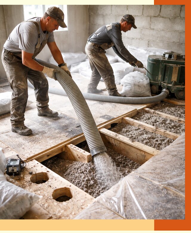 Заполнение пустот перекрытий в Балтийске от 4588 руб. под ключ | ТепломастерБлт