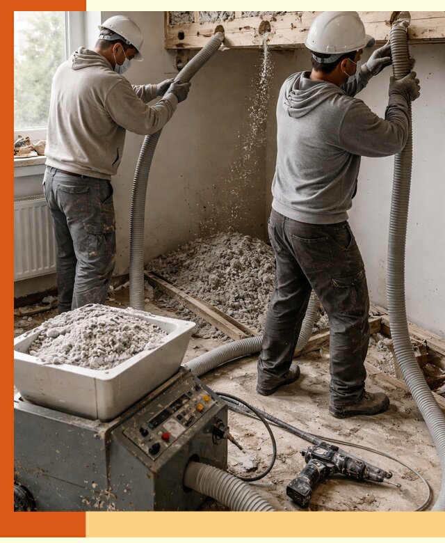 Заполнение пустот перекрытий пеной и наполнителями в Балтийске