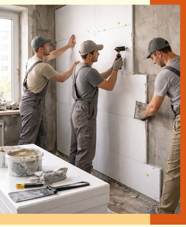 Утепление пенопластом домов и стен в Балтийске от 1886 руб. — ТепломастерБлт