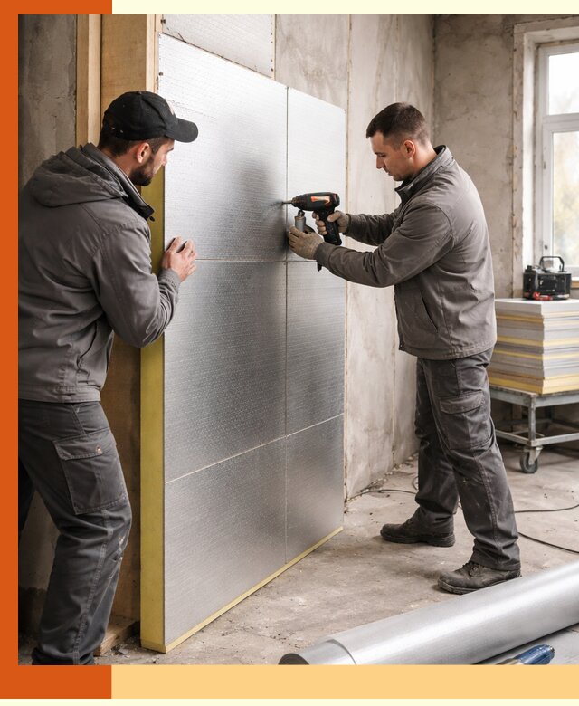 Утепление PIR панелями домов и зданий в Балтийске