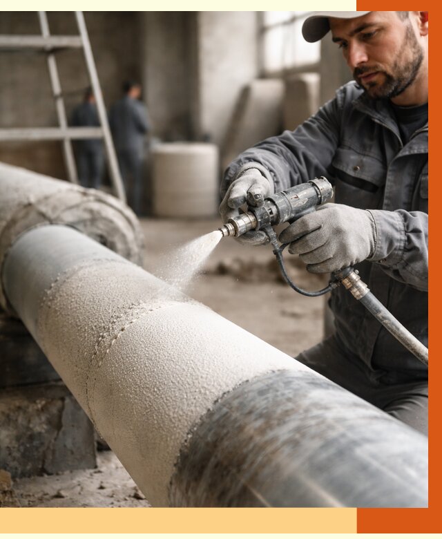 Утепление труб жидкой теплоизоляцией в Балтийске от 7646 руб. под ключ | ТепломастерБлт