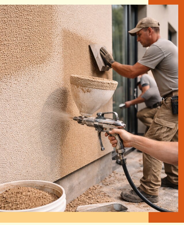 Утепление фасада жидкой пробкой в Балтийске от 4894 руб./м² под ключ | ТепломастерБлт