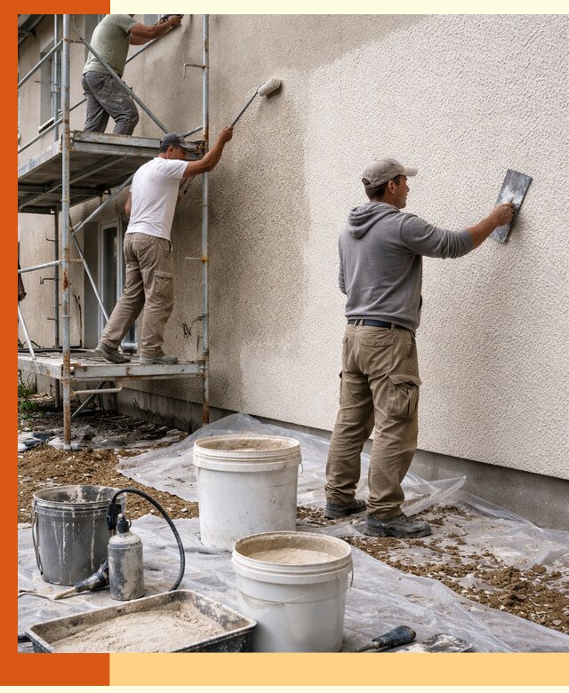 Утепление фасада жидкой пробкой в Балтийске